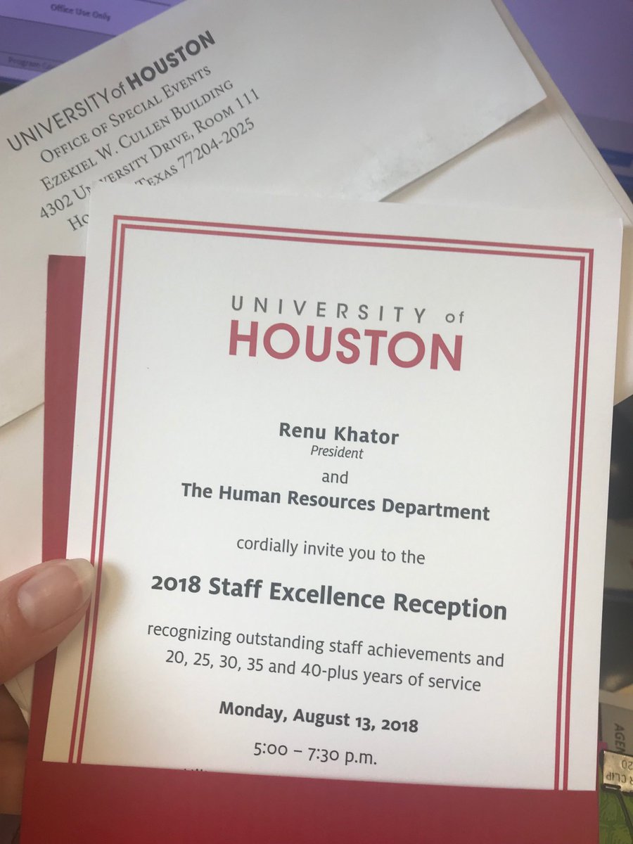 It is hard to believe how many roles I have played at UH...and that they add up to 20 years! #GoCoogs #UniversityofHoustonalumni #UHproud