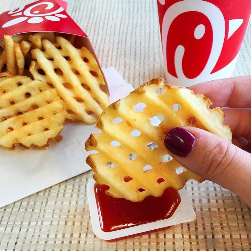 There’s no better way to celebrate #NationalFrenchFryDay than waffle fries from #cfakaty