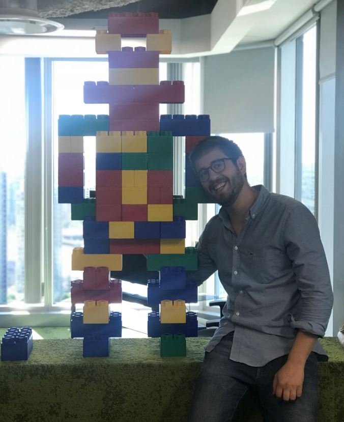 BDCareers's tweet photo. Meet Bubbi (Bobby with a French accent), the sassy Lego bot and his creator - Christian! Happy summer Friday everyone! #myBDlife #happyfriday https://t.co/gPom3cgt9y