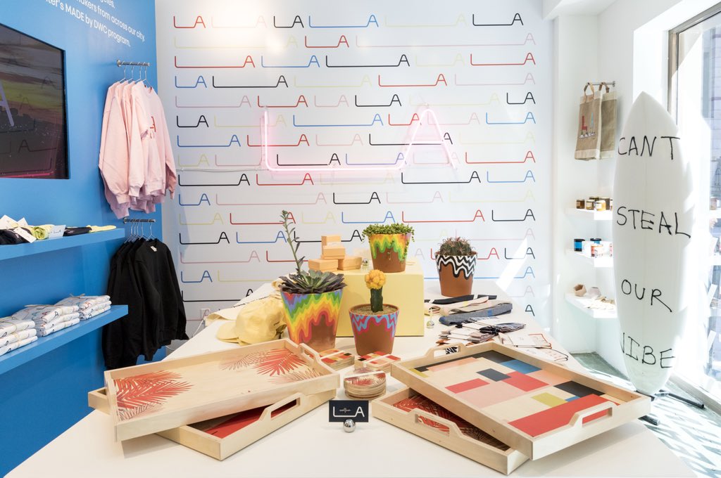 72andSunny's tweet photo. The #LAOriginal pop-up at MOCA is now open! So proud of our team who oversaw and designed such a beautiful space that supports local makers and artists. @makelaoriginal @MOCAlosangeles #madeinLA #SupportLocalCreativity
📸: @demonicaphoto https://t.co/4pulQalmt1