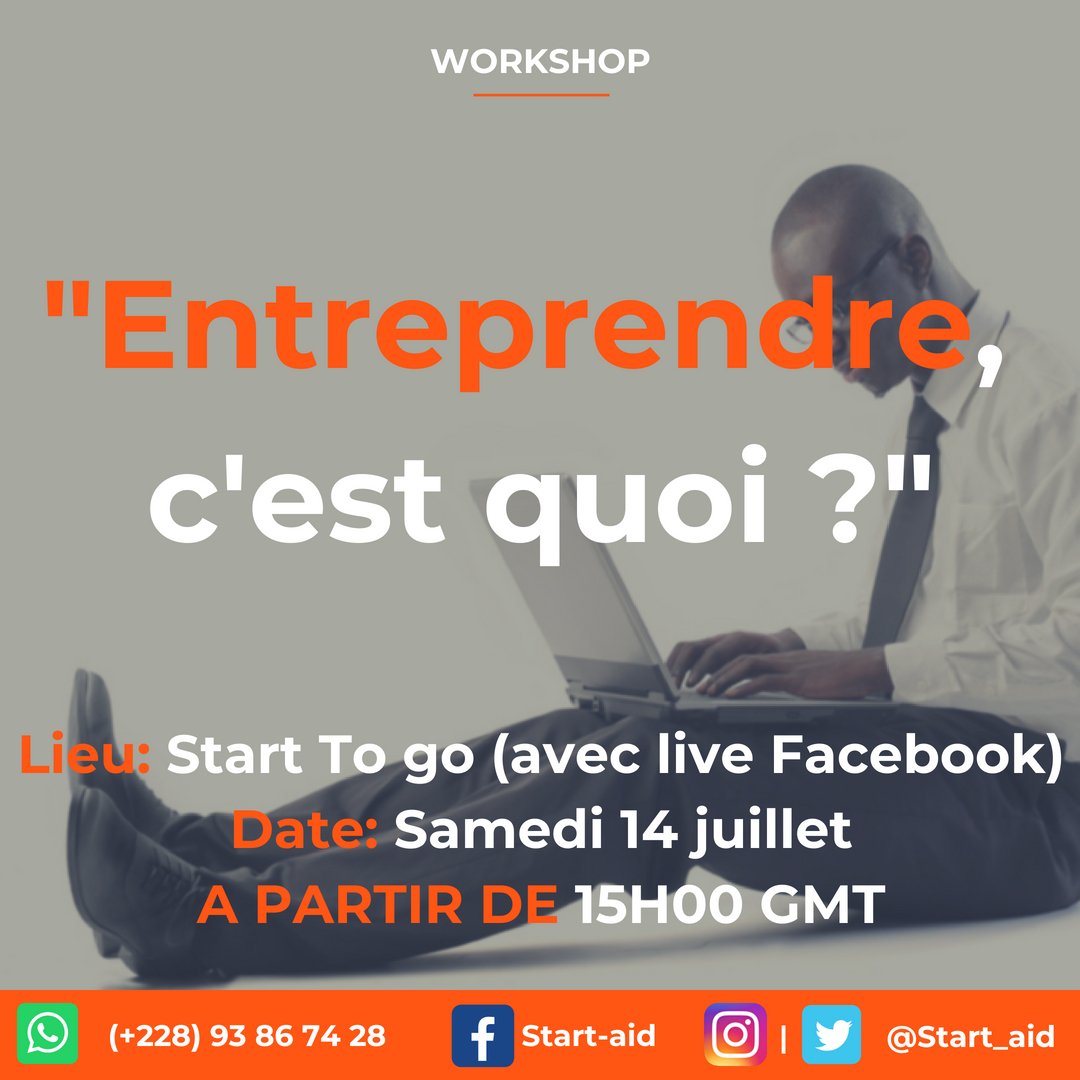 start_aid's tweet photo. Demain à partir de 14h30 GMT, nous vous invitons à participer au débat qui sera diffusé en live sur Facebook
https://t.co/M9DeMuWkwU
#StartTogo @OSERLAFRIQUE @tech_228 @Techenafrique2 @InspireAfrika @eadjamagbo  @SEntreprendre @JeunesTogo @jeune_afrique https://t.co/bL8BhavXaK
