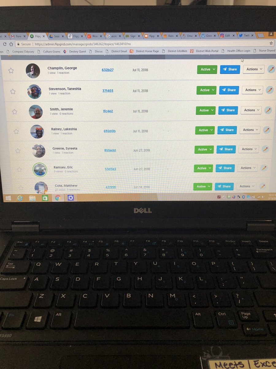 psloanjoseph's tweet photo. Watching the @Flipgrid responses from the @upstatetech participants. Thank you to everyone that attended Tech Tools for Administrators. We shared, learned, and laughed. #GreatComboForPD #2018utc @LakeshiaRainey1 @TaneshiaStevens @G_Champlin @jeremies71 https://t.co/2ieDPDK3uM