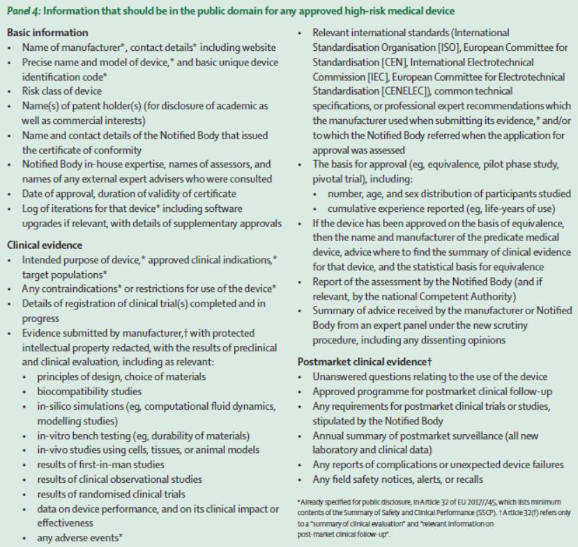 Transparency of clinical evidence for #medicaldevices in #Europe—new Health Policy describes what information should be available in the public domain for high-risk medical devices hubs.ly/H0c_M6Q0