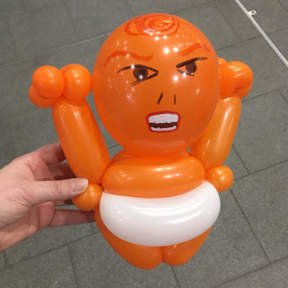 Ok so I did make a #TrumpBabyBalloon earlier today.... had to be done, right?