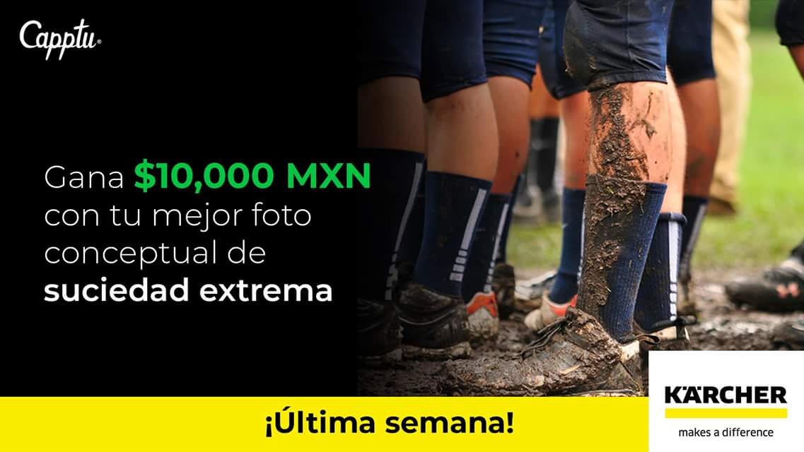 Gana $10,000 MXN 💵 con tu mejor foto conceptual de suciedad extrema en la Misión Haz posible la limpieza imposible.  
 
📸 ¡Participa! 

La Misión cierra el próximo domingo 22 de Julio a las 23:59! 🕛🔔