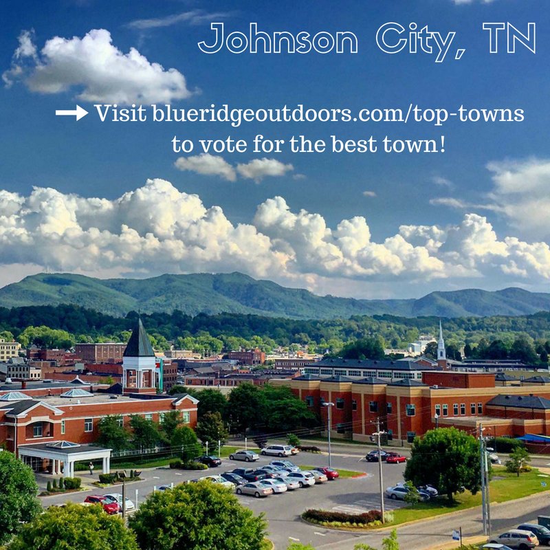 DowntownJCTN's tweet photo. Johnson City is a contestant for Top Outdoor Towns of 2018! Voting has began and will be open until 12 pm on Monday, July 16th. Take a minute and go vote for your favorite city! #blueridgeoutdoors #downtownjctn https://t.co/PU57EGJsNZ