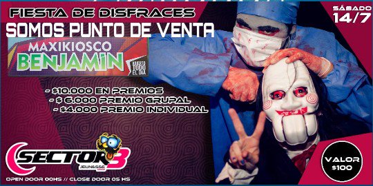 KioscoB's tweet photo. ⚠️#FiestadeDisfraces ⚠️
🔊SOMOS PUNTO DE VENTA!💥
#MAÑANA @Sector3_Disco 
❤👩‍🎨👩‍🍳👩‍🏫😻👩‍🏭👾💩🐶🌭 https://t.co/ybERbCutIq