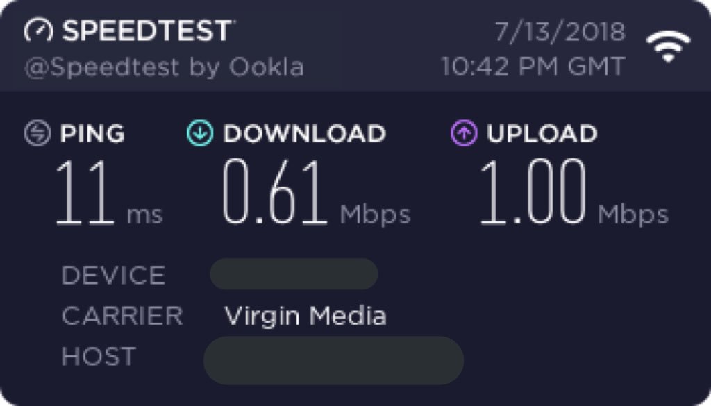 On #what #planet is this even considered #acceptable #fibre #service #virginmedia #offpeak #robbery #internetofthings