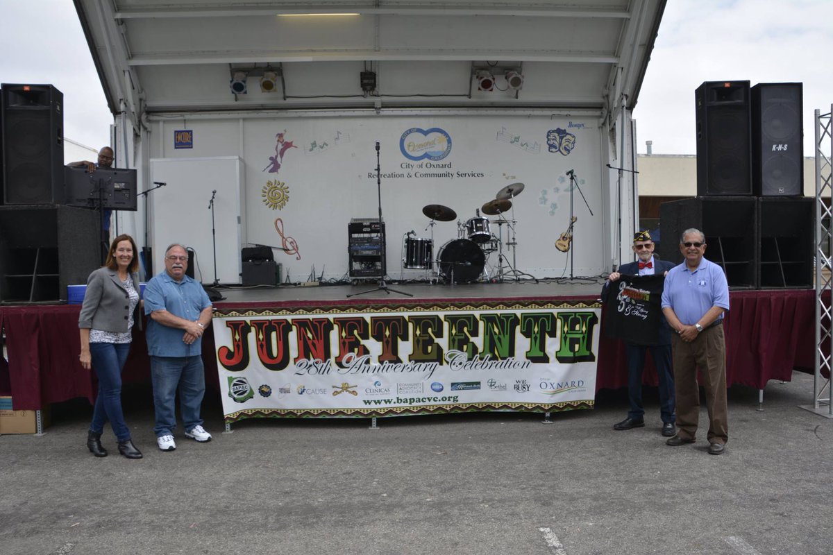 BAPAC_VC's tweet photo. 44th District Assemblywoman @jacquiirwin, #Oxnard City Councilman Brian McDonald, Former Pt Hueneme Councilman Jim Hensley, 5th District #ventura Co Board of Supervisor, John Zaragoza. #VCClife #community #nonprofit #MakeADifference
#juneteenth2018 #JuneteenthCelebrationOxnard https://t.co/yQxsPa1rgs