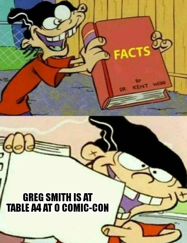 JuniorBraves65's tweet photo. Co-Creator Greg Smith is at table A4 this weekend at #ocomiccon2018 
#omaha #nebraska #iowa #councilbluffs at this amzing #localcomicshow #localpopcultureshow #80skids #90skids #00skids #onipress #zombie #Horrorcomics #greglife #gregatwork #vhs #memelife #memesirl https://t.co/cddypACYrY