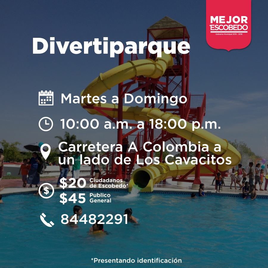 gob_Escobedo's tweet photo. ¡Disfruta de estás vacaciones en la ciudad!☀️ https://t.co/e8hSbciS8z