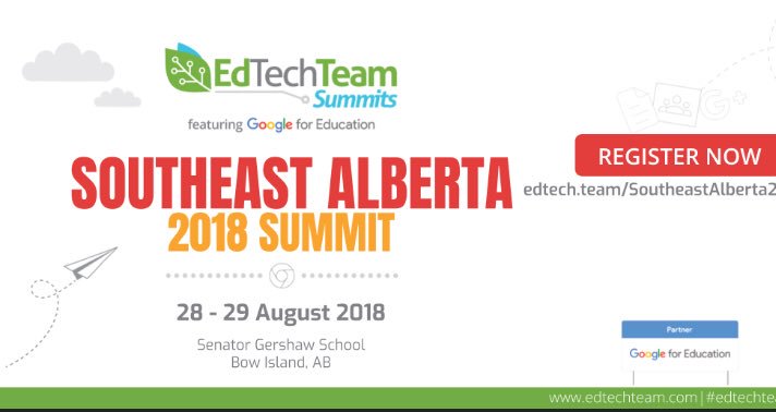 MrsKannekens's tweet photo. Are you a pre-service teacher waiting for college/university to start? #edts325 @MHCollege Get a head start by attending SouthEast Alberta #GoogleSummit by @edtechteam https://t.co/PdYcKCjaxw
