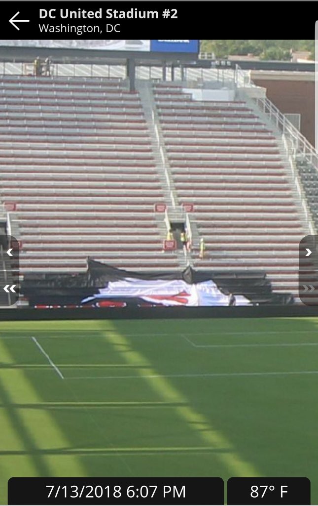 Matt_FCK's tweet photo. Pro printed banner probably paid for by @dcunited... @ScreamingEagles couldn't even make tifo for the @AudiField opener. What a joke..#screamingeagles #losers #dcu #dcunited #StadiumForAll #districtultras #audifield #labarrabrava https://t.co/HX8YTlD7hS