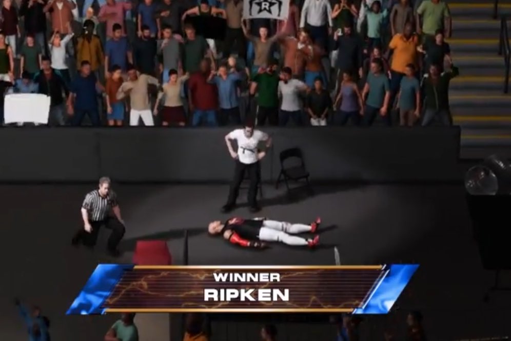 RipkenWN's tweet photo. Just added some memories to my photo album.

#Flashback to that time B. Rob lost his title.... to me.

Good times.

#SomeBuddies #RandomChampion #NotAnymore https://t.co/jo6E7Zd0gP