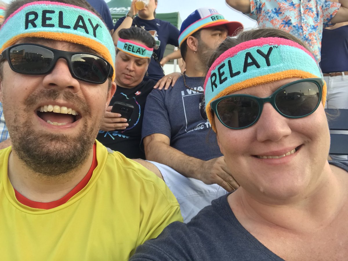 DrRachelPorter's tweet photo. At the @DurhamBulls game for #StrangerThings night trying to get in the Guinness World Record for sweatbands! #playrelay https://t.co/vOozcrHPWh