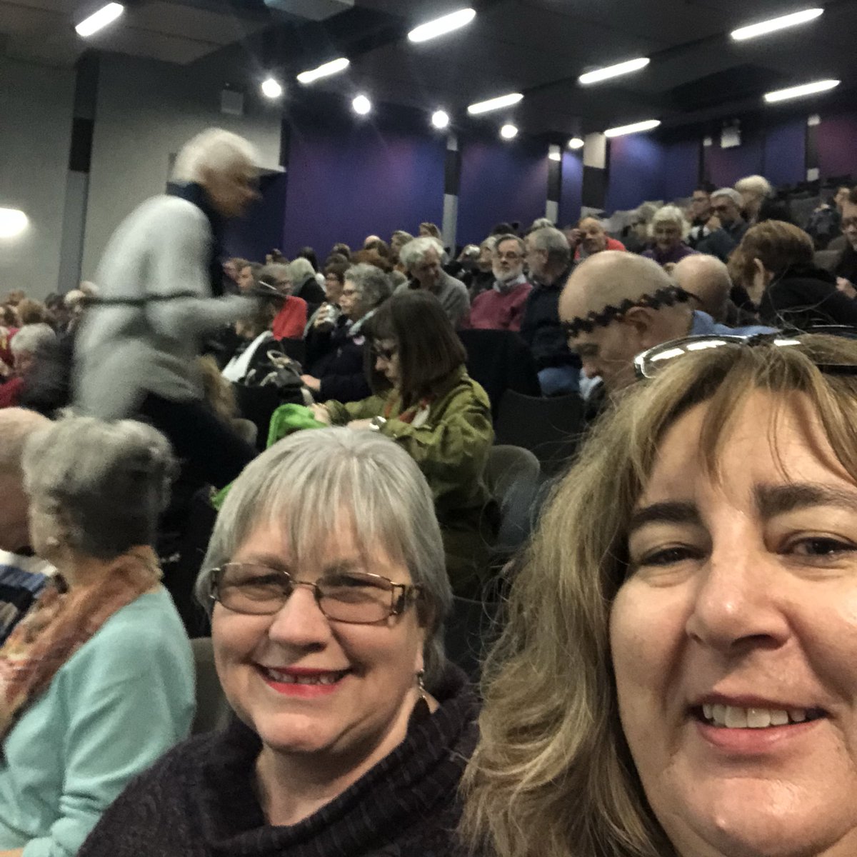maheali's tweet photo. Crowded lecture theatre for @GillianTriggs #AFOI2018
....and I found @MoiraDes #chooksa https://t.co/aJCKZ5EaT3