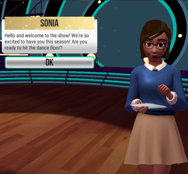 dwtsthegame's tweet image. Marta here! I'm so excited to start the game. Isn't Sonia so cute? (I'm already obsessed!) 😍 Do you guys have a favourite person in the game? 😊 #dwtsgame #familiarfaces