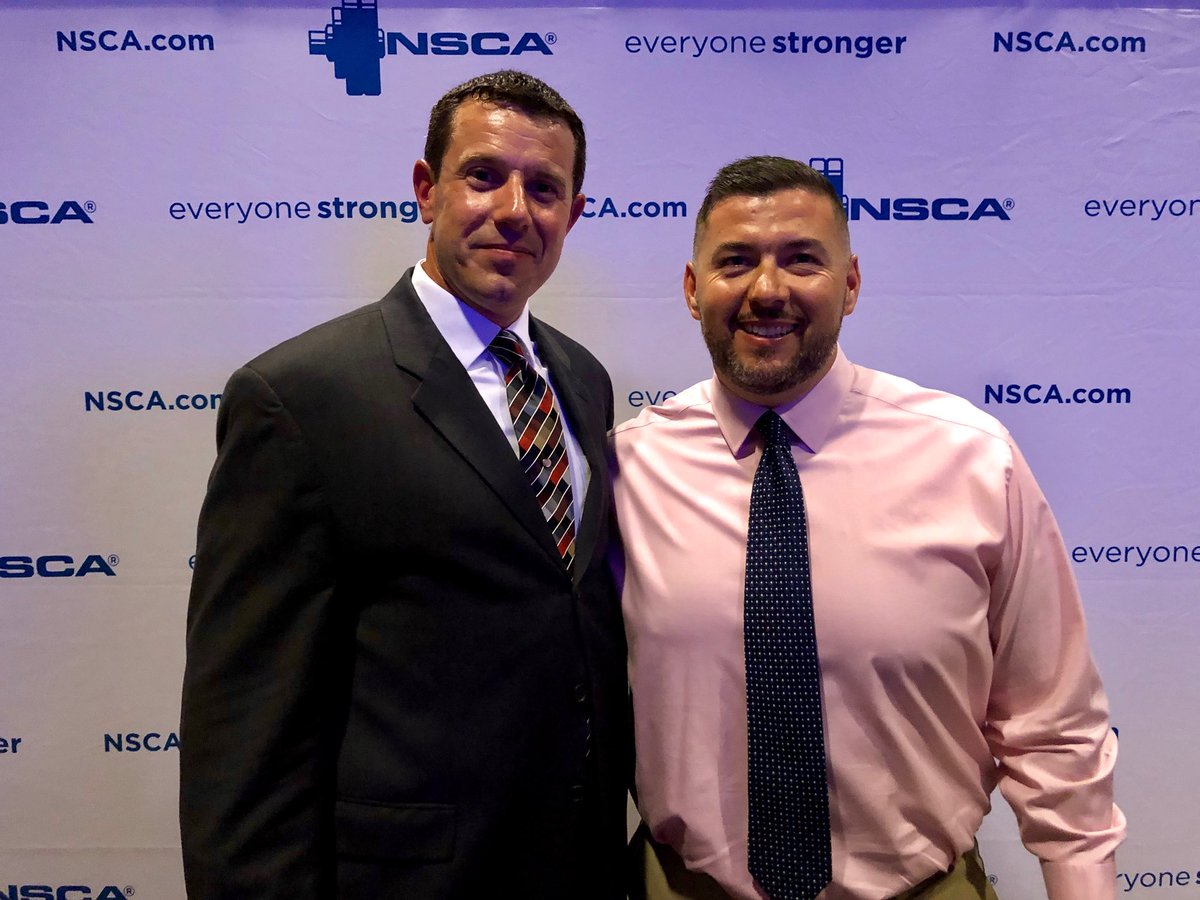 Congratulations to Joe Lopez <a href="/PJLionStrong/">PJ Lion Strong</a>, our Dept. Chair for Health and Phys. Ed. and head strength coach, on accepting the <a href="/NSCA/">NSCA</a> State/Provincial Director of the Year award! #WeArePopeJohn #ChallengingAlltobeanHonortotheFather