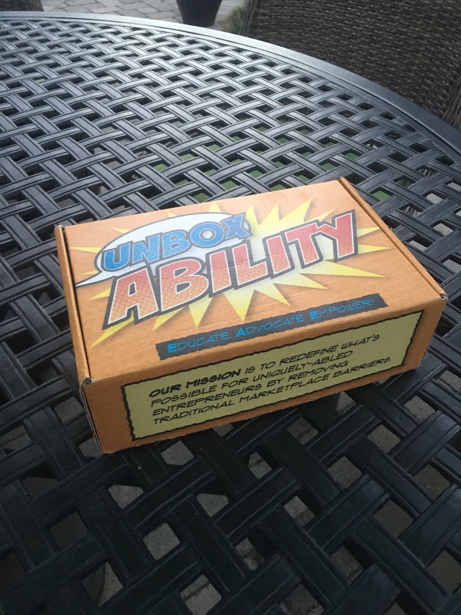 Charlie_Palmer_'s tweet image. Just got our box and we can’t wait to open it! Go check out @unboxability and help us to support our great uniquely-abled entrepreneurs!