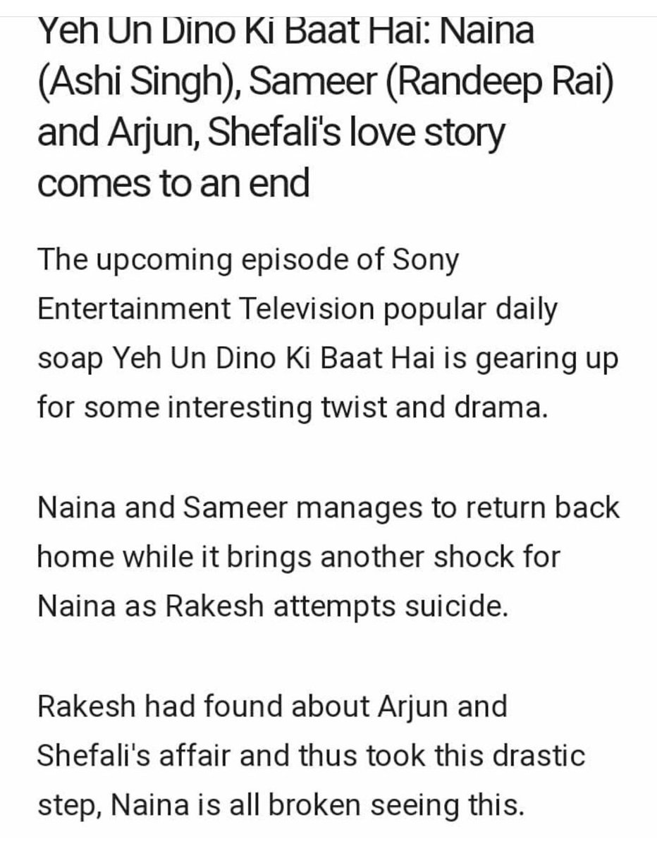amykreations_'s tweet photo. #YehUnDinonKiBaatHai #YUDKBHspoiler Okay this does seem to have some sense ... 
Now it's Sameer's turn to bring back his love but how this gonna happen should be interesting
And un dino there was no "breakup" they wud part and distance themselves but love remained #Samaina https://t.co/VHOfhsxrLy