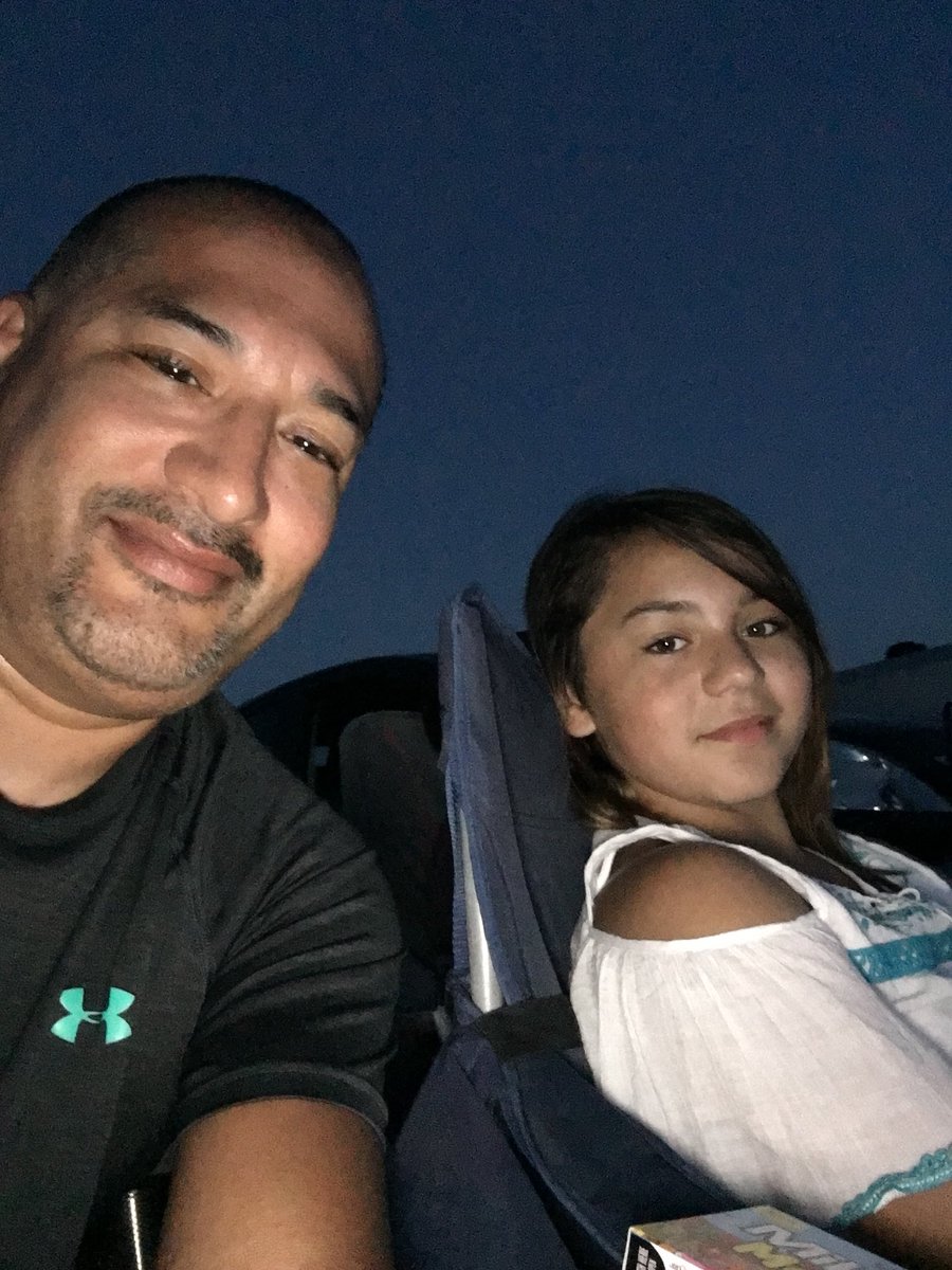 Summer fun continues! First time in a long time, drive in movie with the family! #starsandstrpe #HotelTransylvania3  #lobosummerselfie  #movieselfie