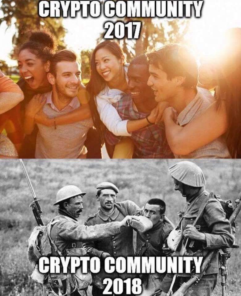 G'day #cryptopioneers! I just came across this pic and think it sums pur community pretty bang on lol