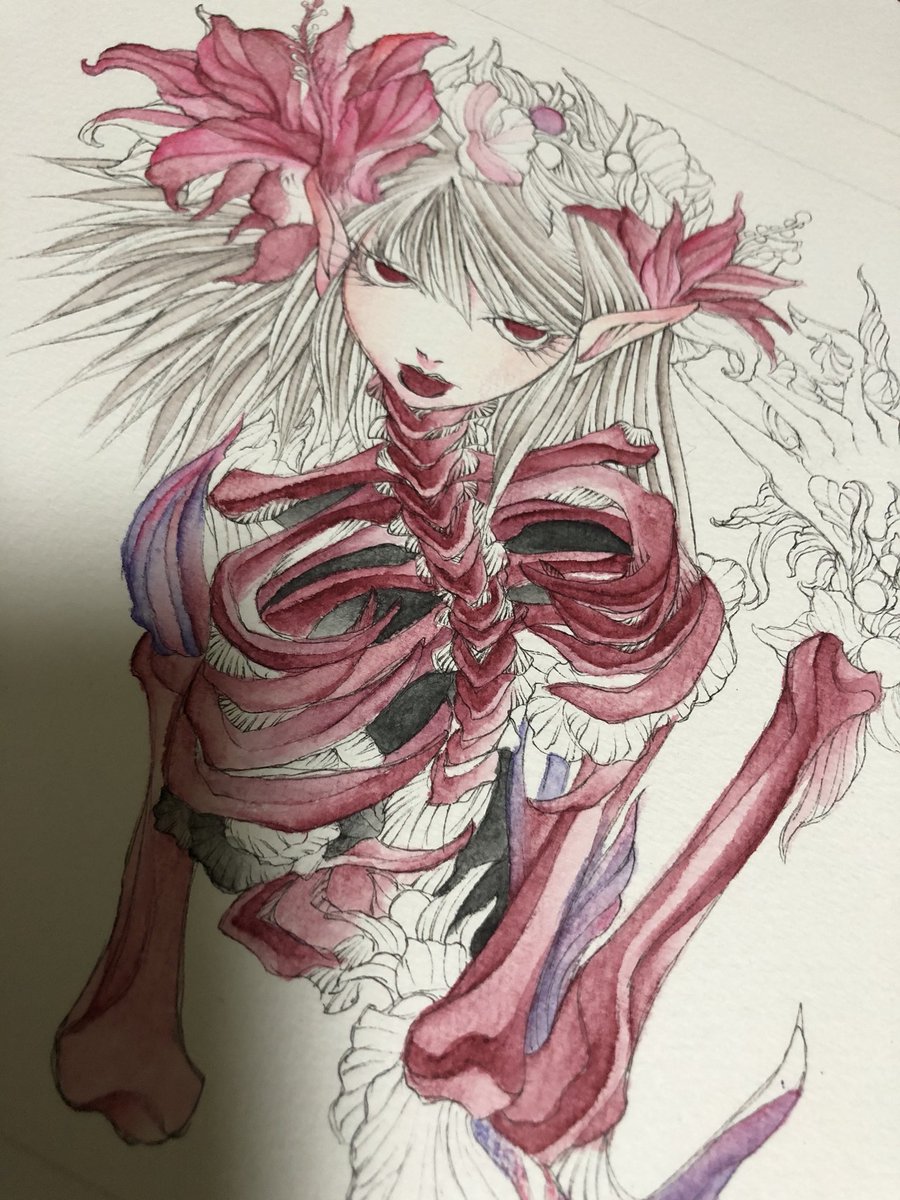 佐伯弓月 さえきゆづき 花咲病イメージで製作中 末路 マツロ T Co 0oprjhyo4z Twitter