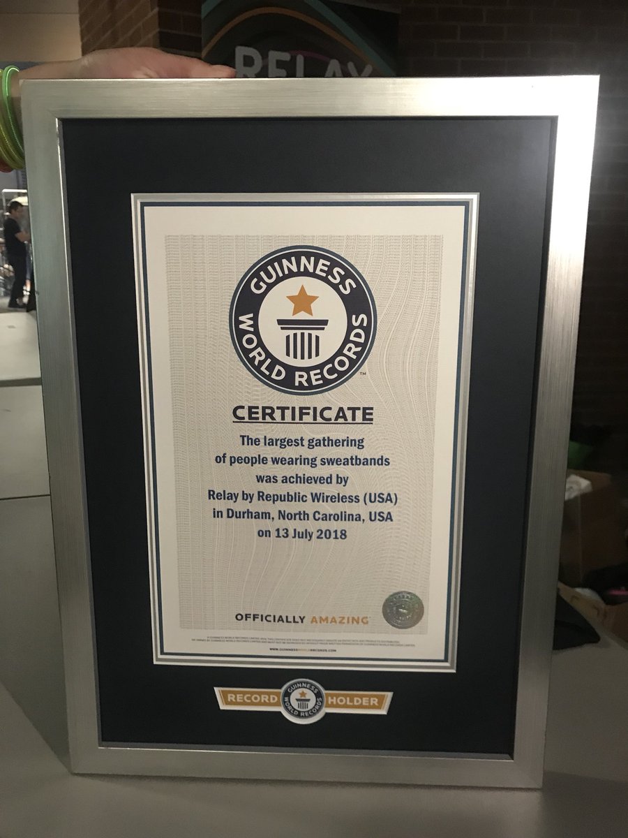 relay_go's tweet photo. Check it out!! It’s official. 
This was the best night ever! Huge thank you to all who helped make his possible. We did it! 
#playrelay #DurhamBulls #StrangerThingsNight #GuinnessWorldRecord https://t.co/FpyPeHFY7G