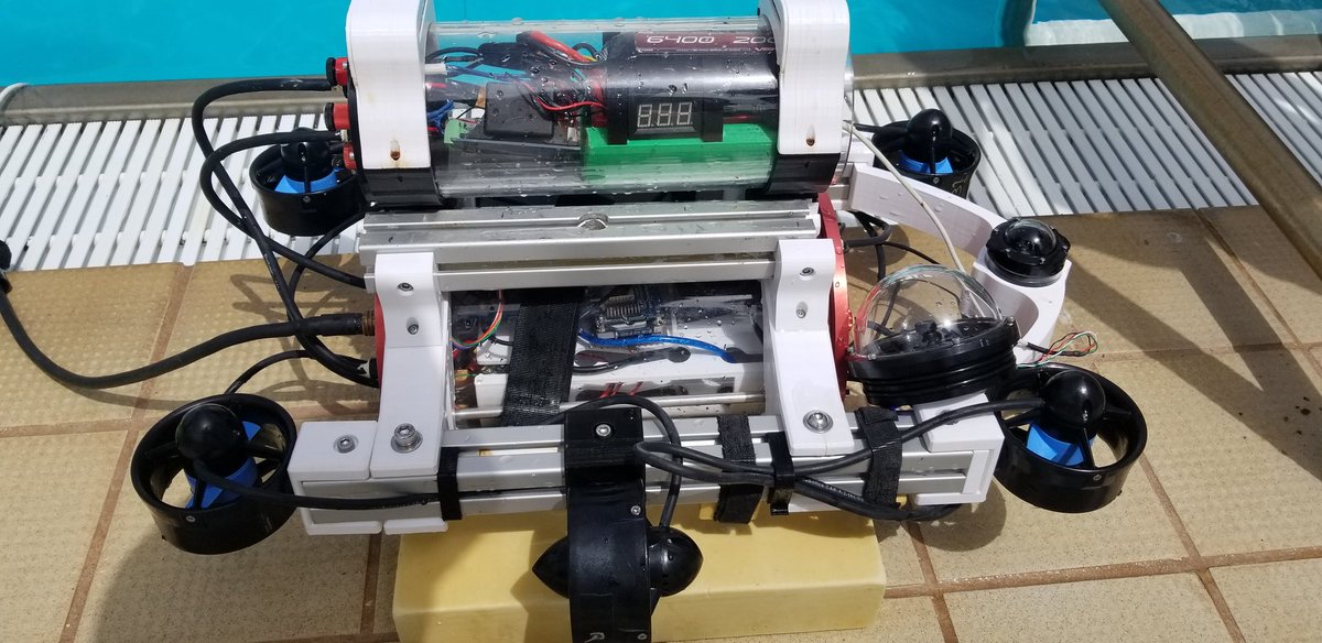 Some pics of this week's tests #RoboSub18 #EstamosBien