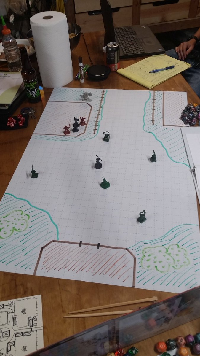 Lvl1DM's tweet photo. Orc-splosion begins!! #dnd #DragonWagon #KingGrom https://t.co/GC8jE6K1mU