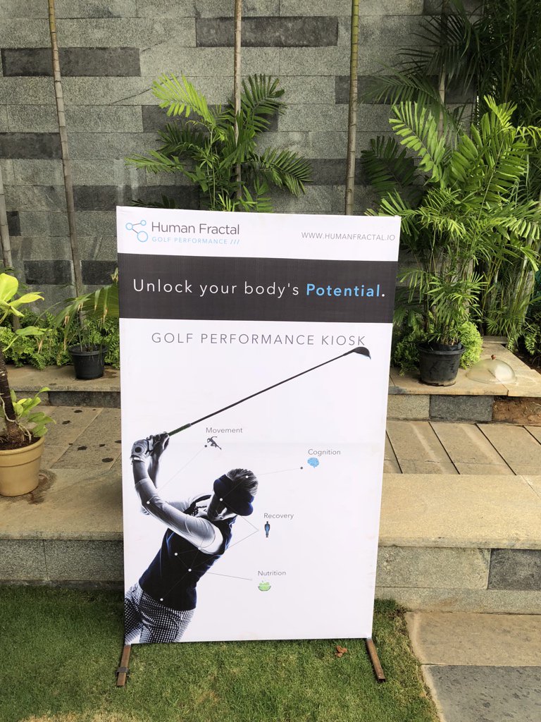 humanfractal_ai's tweet photo. Human Fractal Golf Performance Kiosk is live @p_golfshire for The Prestige Masters Series. https://t.co/ycPdB9iKdH