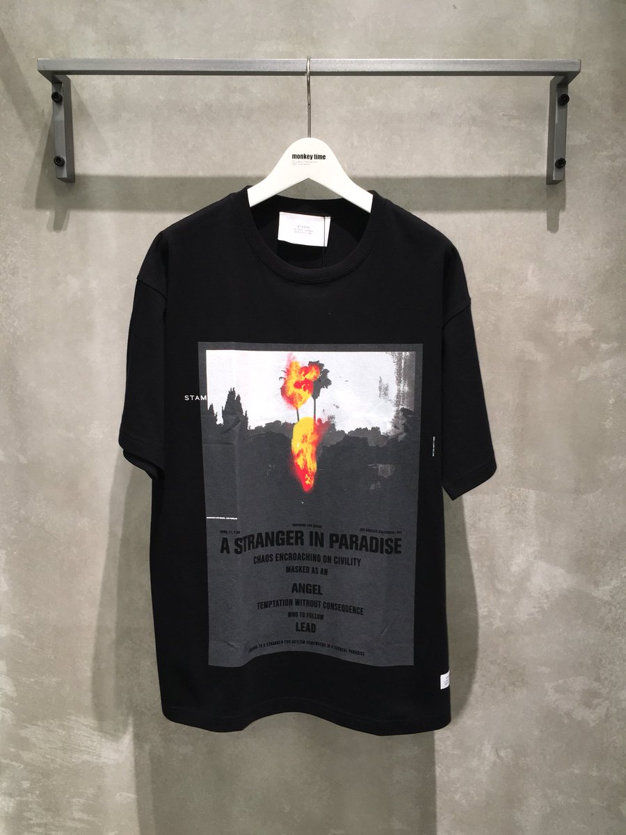 MT_OSAKA_'s tweet photo. 〈STAMPD〉×〈monkey time〉
"BURN UP TEE" 
別注のカプセルコレクションが本日より発売開始致します。
11,500円(+tax) 
#stampd 
#stampdla 
#monkeytime 
#beautyandyouth https://t.co/61RmcLExID