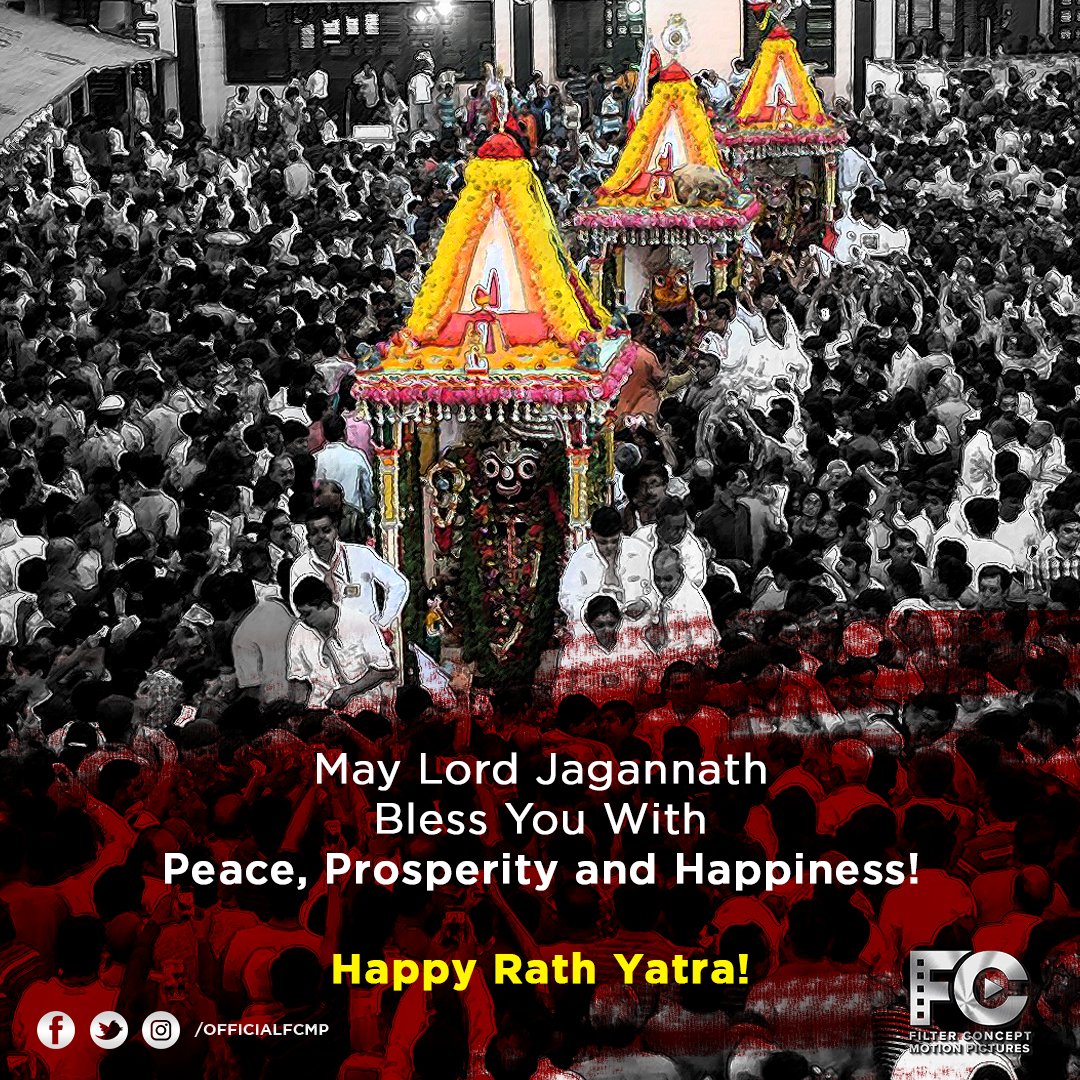 officialfcmp's tweet photo. Happy Rath Yatra from all of us at Filter Concept Motion Picture. 
#FCMP #RathYatra https://t.co/0zAtN3GIkS