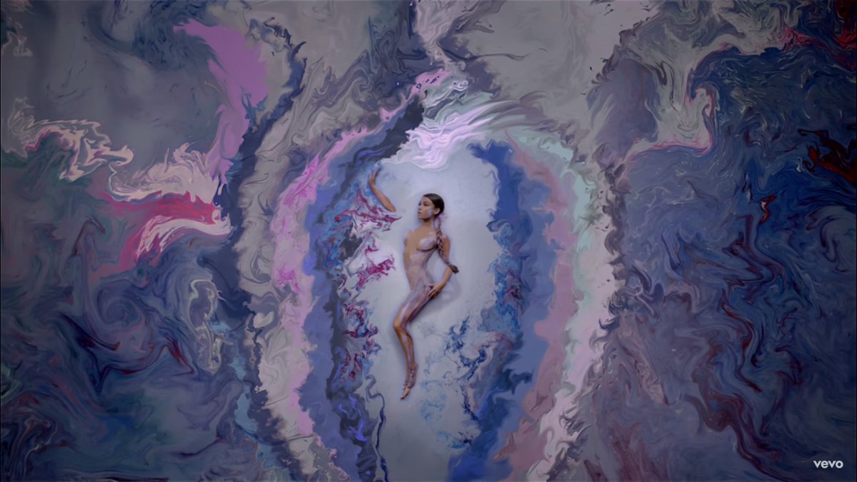 daydreaminxox's tweet photo. the olt music video has reigned supreme in my heart for so long but......... god really is a woman ✨ https://t.co/72B2ByYp5Z