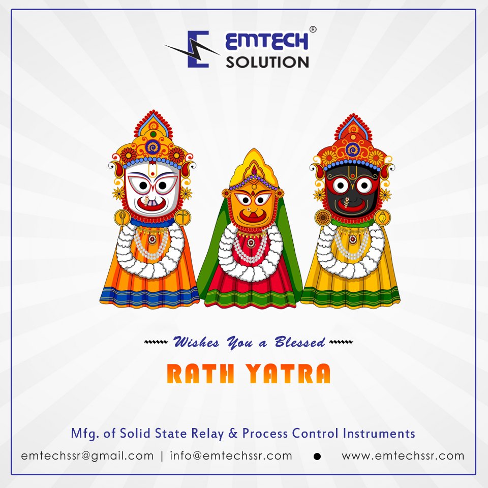 emtech_ssr's tweet photo. May Lord Jagannath bless you with peace, prosperity and happiness.
#Rathyatra #JayJagannath
#EmtechSolution https://t.co/cdtFZphwGv