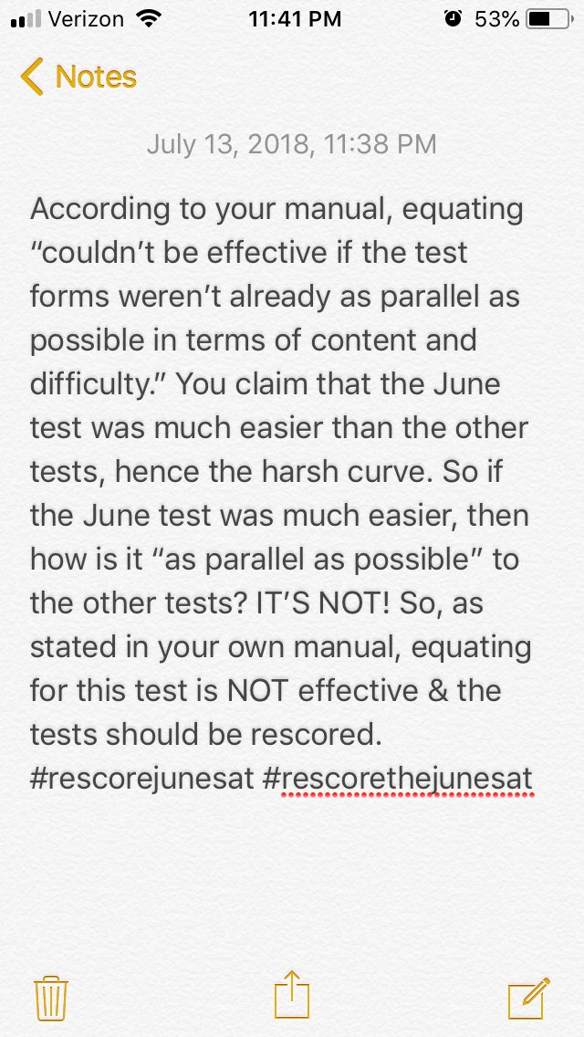 95njdevils's tweet photo. @SatRescore #rescoreJuneSAT  #RescoreTheJuneSat @CollegeBoard https://t.co/VCKDjlpfEL