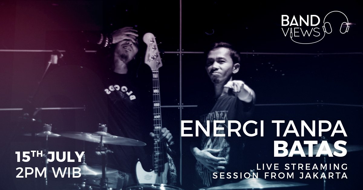 BandViews's tweet photo. Indonesia just keeps on delivering blistering live rock bands, and Energi Tanpa Batas are no exception. The boys are bringing the noise Sunday 15th July 2pm WIB.

https://t.co/Eqc40cOktj

@Energitanpabat1 https://t.co/UngvBiWbh8