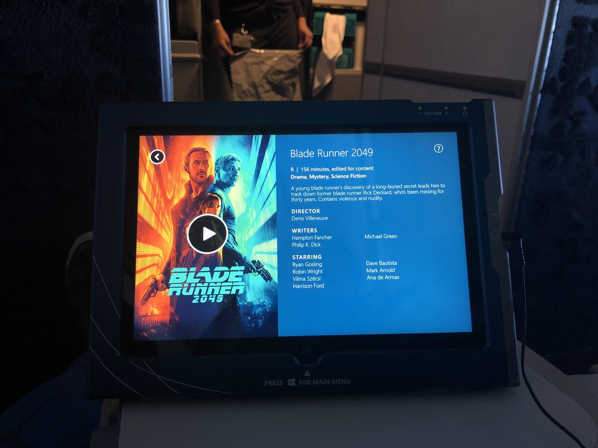 alexdivide's tweet image. On @AlaskaAir flight to Portland, OR, &amp;amp; the movie #censorship seemed pretty over &amp;amp; was really distracting. A few scenes in @bladerunner had nude statues- check out the edit. So much for #2049.