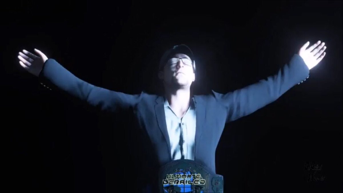 RipkenWN's tweet photo. @ItsBRob 

Not to be “Rude”. But I was actually going for something a little bit different with my inaugural Championship entrance. I’m glad you enjoyed it though. 

@WrassleNerds #RandomChampion #UltimateChampion https://t.co/UxzeWnM3YU