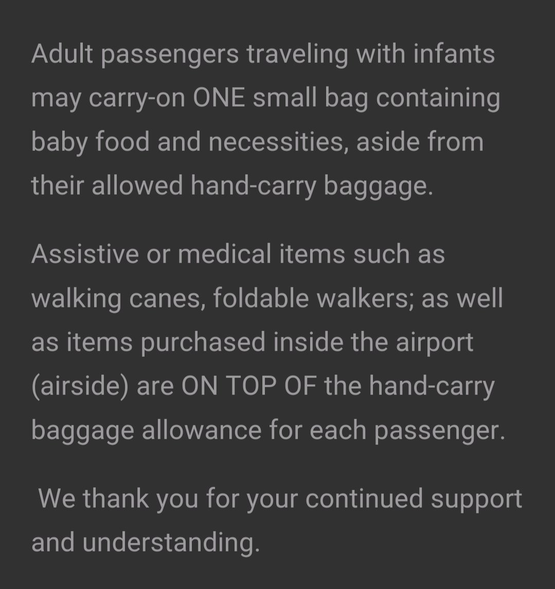 ABSCBNNews's tweet photo. READ: Updated Cebu Pacific statement on hand carry baggage policy | via @alvinelchico https://t.co/QhmuV23laQ