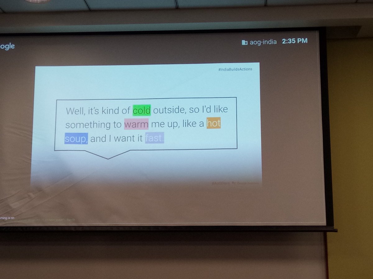 panda_minerva's tweet image. @k1shores and @lakshyas90 speaking on Actions on Google. #AoG Designing for #AoGDevs Moving to AI Assistants.. Spent an afternoon building an action. 😁 #IndiaBuildsActions