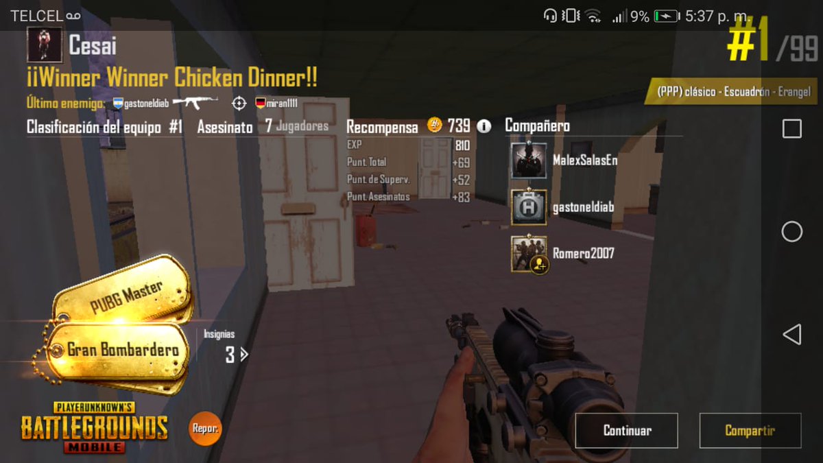 ❌RECLUTAMOS JUGADORES❌

▶ESTAMOS MUY CONTENTOS CON NUESTRO CLAN DE PUBG, SIN EMBARGO BUSCAMOS EXPANDIRNOS 

➡REQUISITOS:
▶WHATSAPP
▶+PLATA 3 
▶HORARIO LIBRE

➡VAMOS A POR MAS TACOS🌮
➡RT🔄 Y FAV❤ SE AGRADECEN