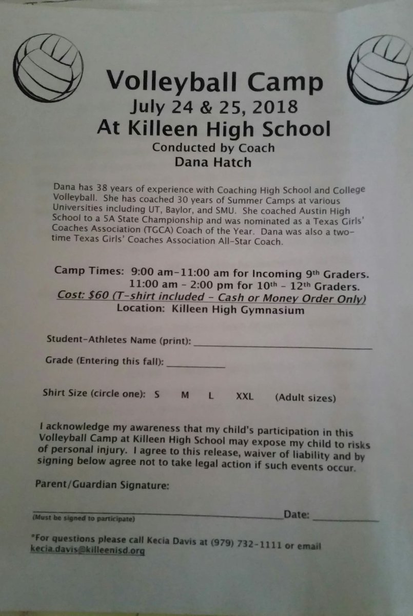 VOLLEYBALL CAMP IS COMING!!!