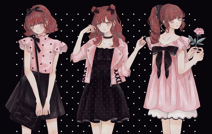 「multiple girls polka dot」 illustration images(Latest)｜18pages