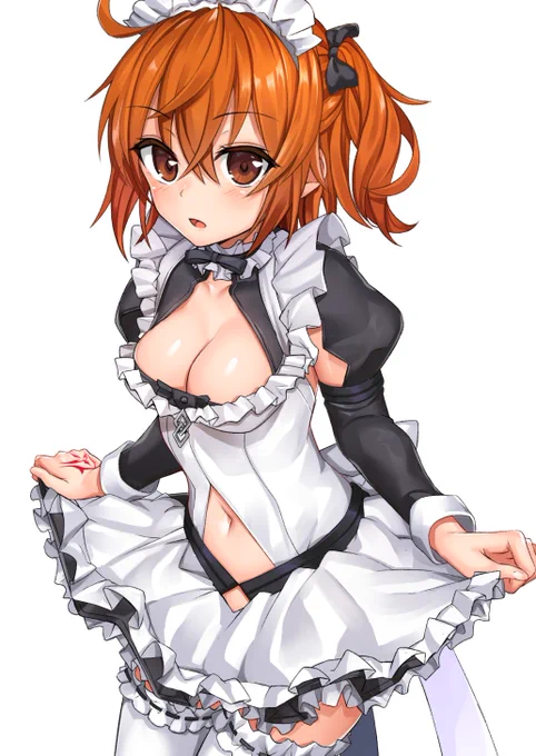 NEGI様(@ulogbe)デザインのメイド・イン・カルデアぐだ子描かせていただきました。メイド服のデザインかわいいすぎる。 