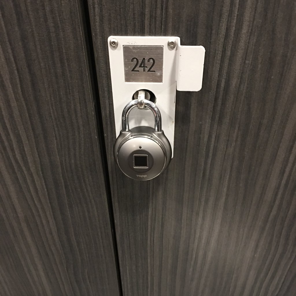 Finger print reader padlock