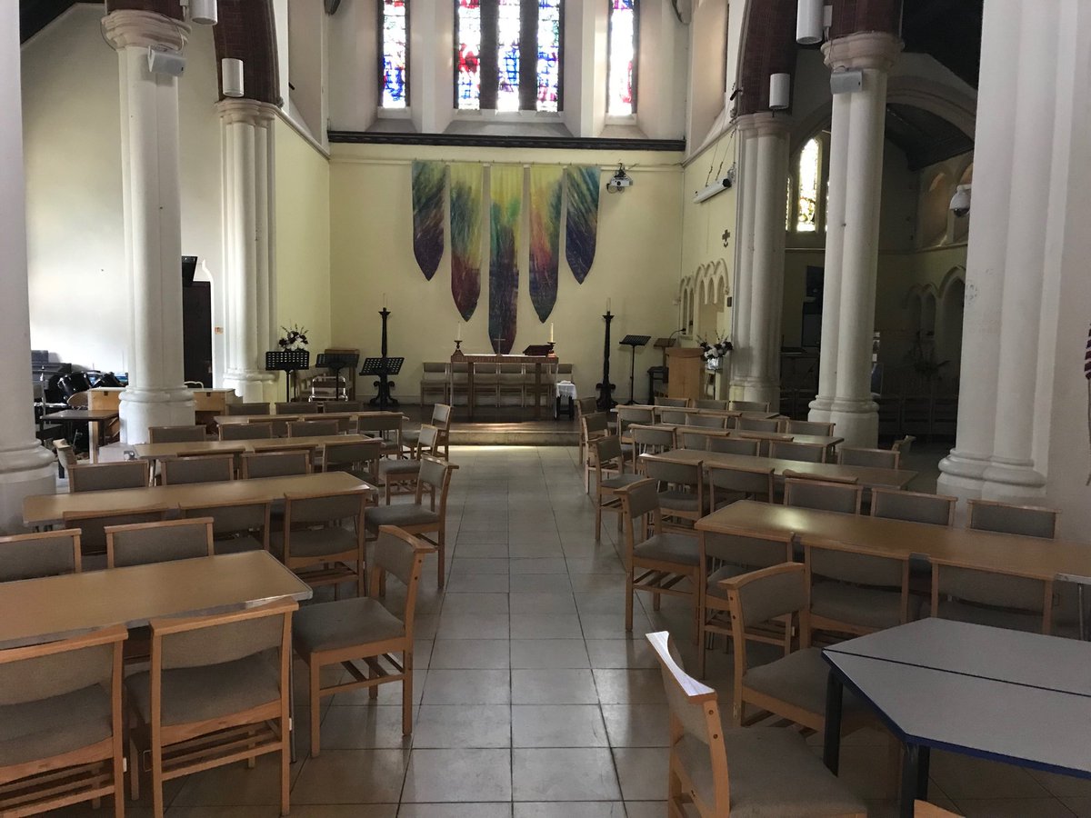 AscensionVicDoc's tweet photo. All set for our cafe service tomorrow. Made all the more special as we welcome Amy Stott as our new curate (almost). Plenty of coffee, cake and pastries. Oh, and of course, Jesus will be here as always. 😀😀 https://t.co/MPu5mMvky0