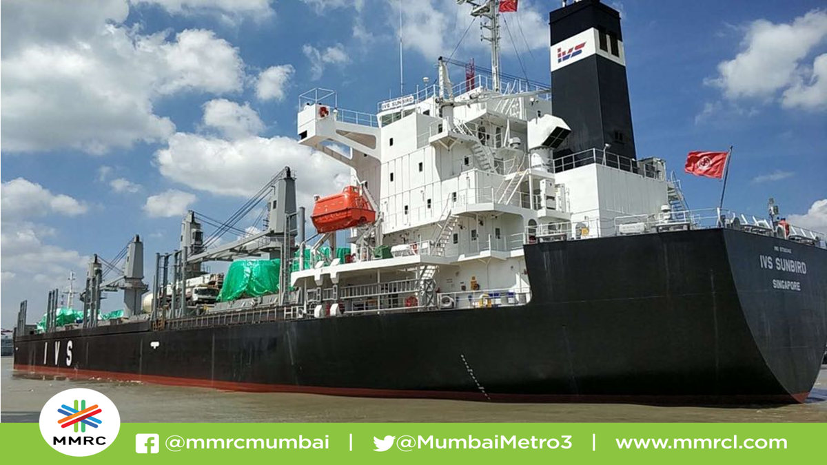MumbaiMetro3's tweet photo. Tansa 2, second Tunnel Boring Machine of package 3 has completed FAT and is on its way to Mumbai from China. TBM is manufactured by @Robbins_Co (US) and will reach Mumbai port in August #ComingSoon #MumbaiLifeLine3 https://t.co/Goin53TzGk