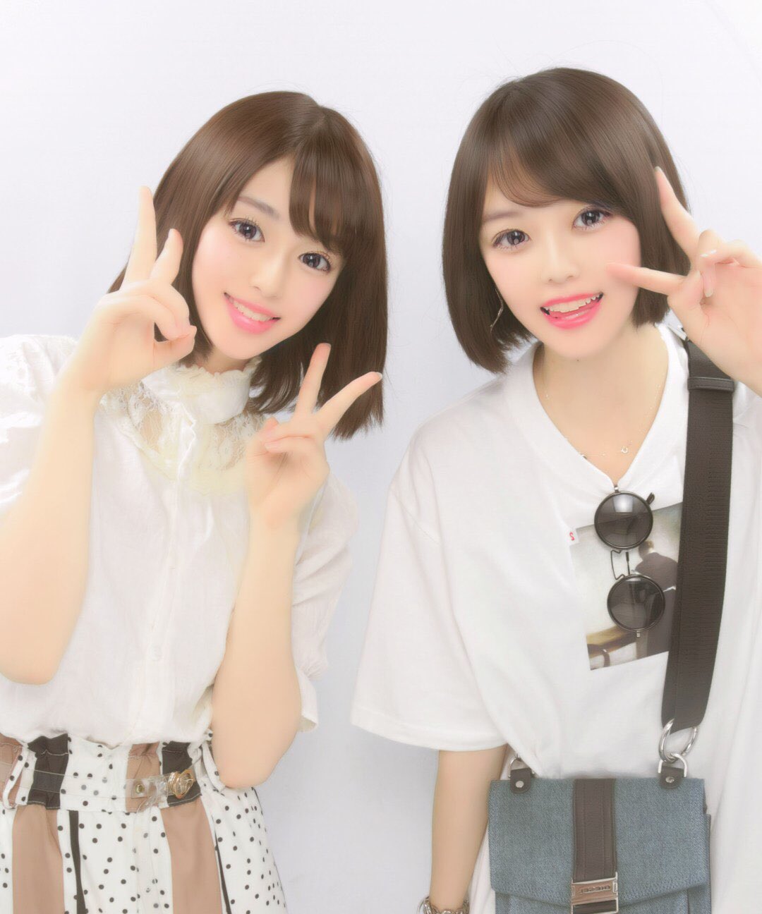 白石聖、加藤小夏 ラインライブ サイン入りチェキ