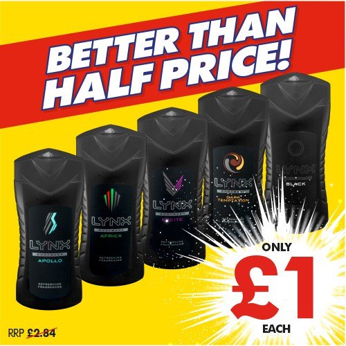 ClydeShopping's tweet image. Better than half price deodorants and body sprays are in-store @PoundworldTweet for £1 #rightguard lynx
